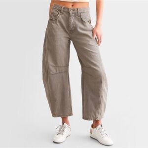 We The Free -  Good Luck Mid-Rise Barrel Jean - Grey - size 28